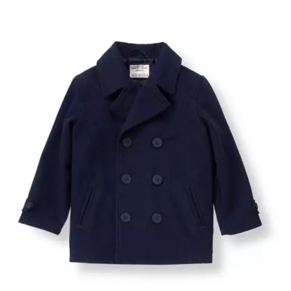 Janie and Jack Boys Wool Peacoat Navy Size 2T